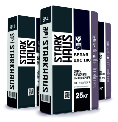 Смесь кладочная STARKHAUS ЦПС-100 белая 25 кг
