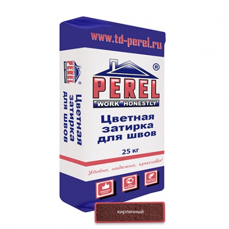 Цветная затирочная смесь Perel RL кирпичный 25кг