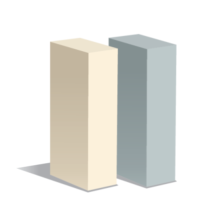 Кирпич силикатный лицевой утолщенный полнотелый желтый, серый