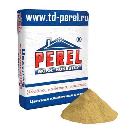 Смесь кладочная цветная Perel SL кремово-желтый 0030 50 кг