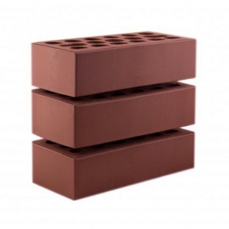 Керма кирпич лицевой 1.4НФ Бордо темный гладкая